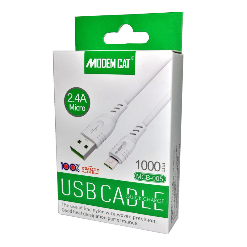 کابل تبدیل USB به microUSB مودم کت مدل MCB-005 طول 1 متر(میکرو اندروئید)